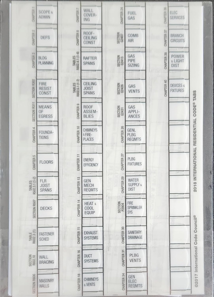 2018 International Residential Code Turbo Tabs, Soft Cover Version