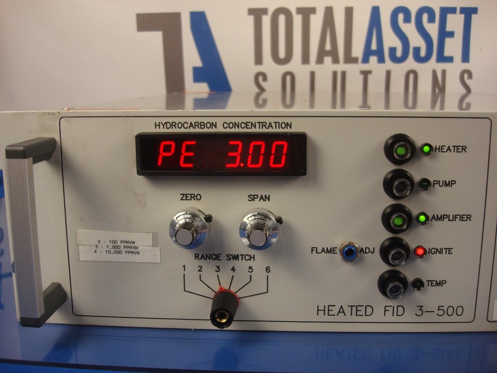 J.U.M Engineering Total Hydrocarbon Concentration Analyzer Model 3-500