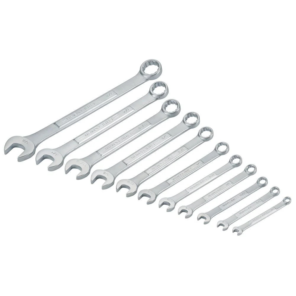 Craftsman Sae Raised-Panel Combination Wrench Set, 11 Piece