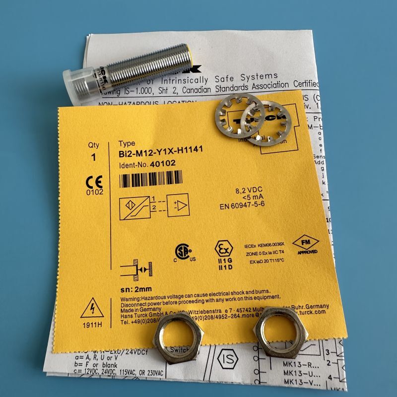 For Turck BI2-M12-Y1X-H1141 Proximity Sensor Switch BI2M12Y1XH1141 8.2VDC 4-Pins