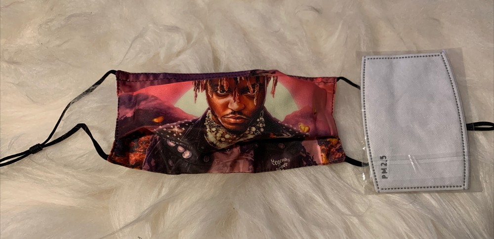 Juice Wrld Cloth Face Mask with 2 Filters