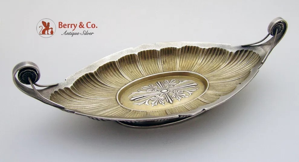Aesthetic Dish Rosette Design Whiting Sterling Silver 1880 No Monogram