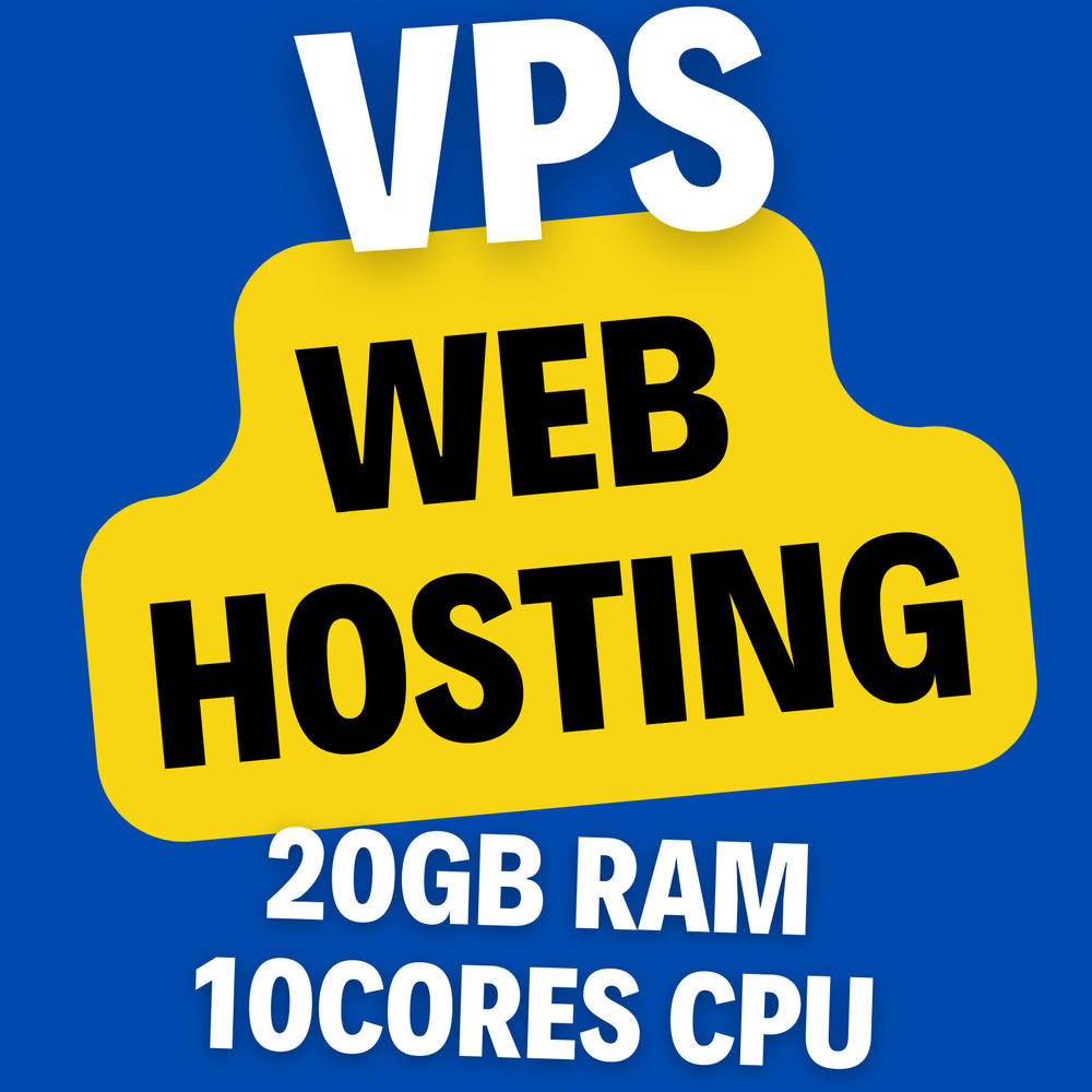 VPS Web Hosting with 24GB RAM, 12Cores CPU, SSD Storage and Unlimited Bandwidth
