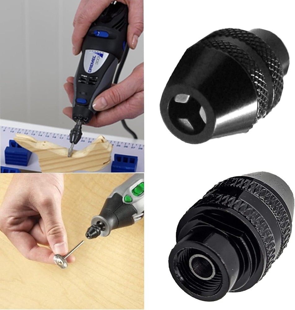 2Pk Multi Quick Change Keyless Chuck Replacement Dremel 4486 3000 4000 7700 8200