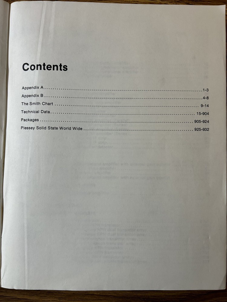 Plessey Integrated Circuit Databook 1983