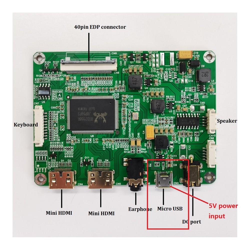 2 micro HDMI LCD LED EDP mini Controller board kit 5V For LM156LF2F01 1920X1080