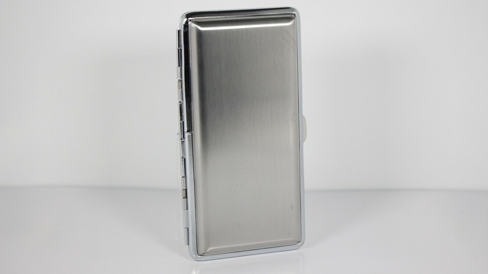 Westin Silver 120's Size Metal Double Sided Cigarette Case Holder