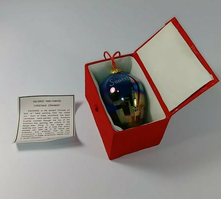 SEATTLE ORNAMENT CHRISTMAS EGG SMITH WESTERN.