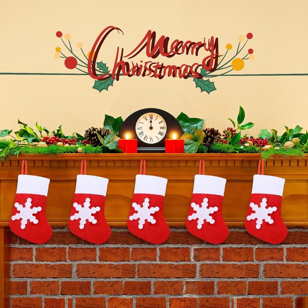 20× Christmas Dinner Table Decorations Tableware Holder Mini Christmas Socks USA