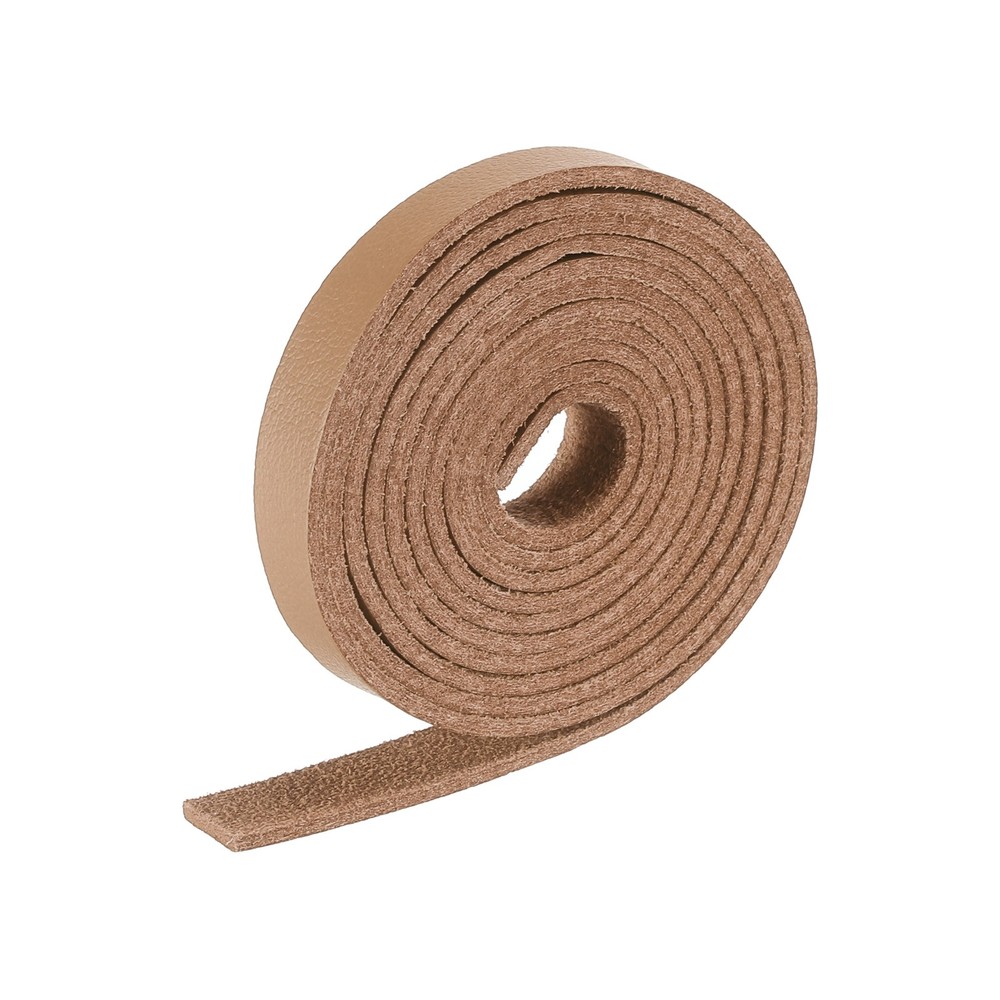 Leather straps belt strip leather stripes string 0.8cm wide, brown