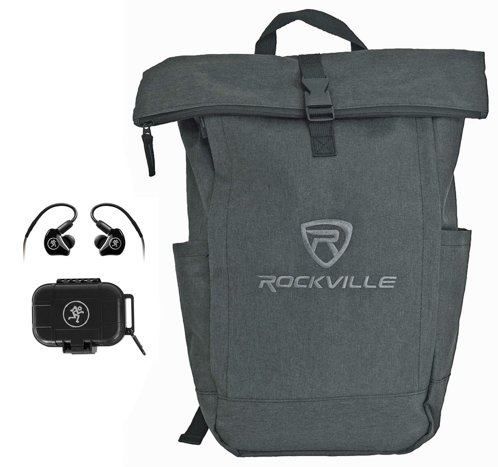 Mackie MP-120 BTA Single Dynamic Driver In-Ear Monitors w/Bluetooth+Backpack