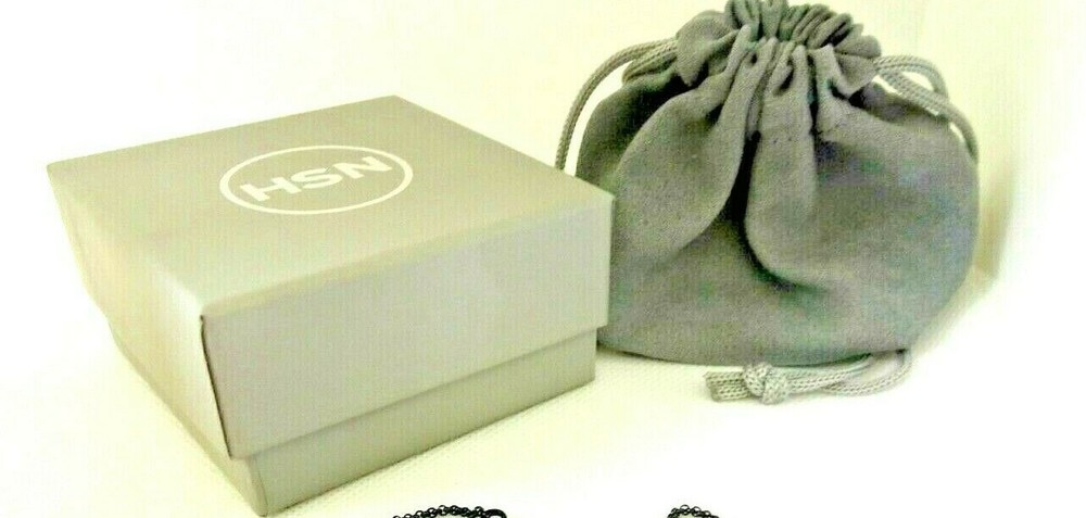 HSN Gray Gift Box and pouch