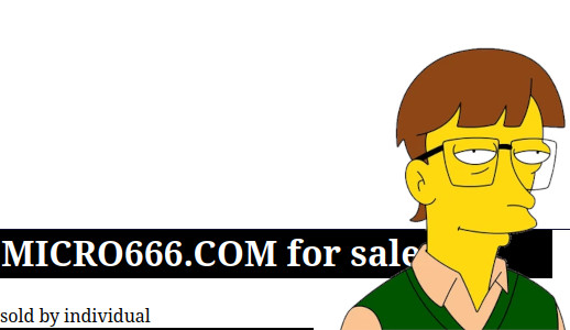 domain name MICRO666.COM for sale