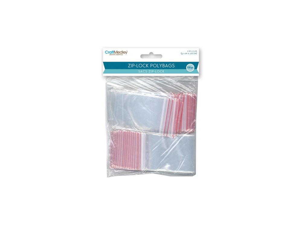 Ziplock Polybags 2"X3" 100/Pkg-