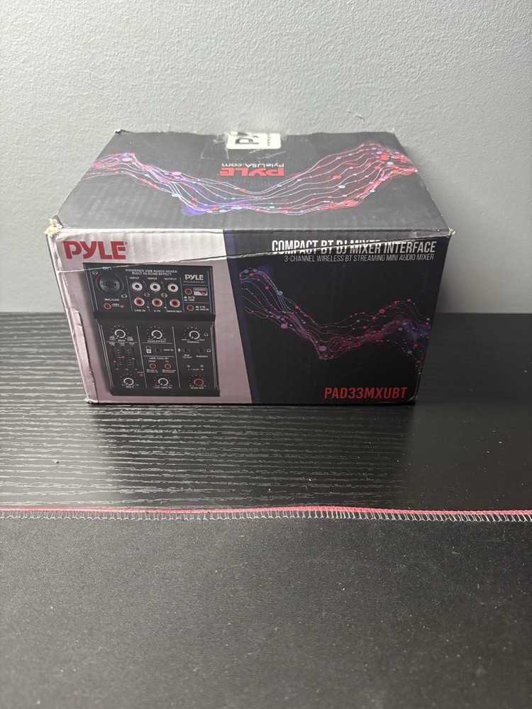 Pyle Professional Wireless 3-Channel DJ Mixer – Bluetooth, USB Interface