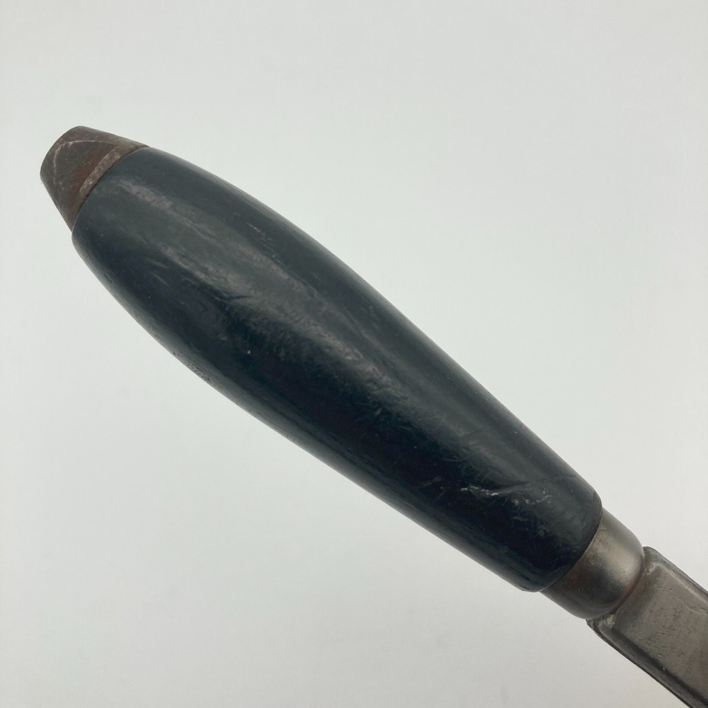 Antique Black Wood Handle Small Size 6" Long Adjustable Pipe Monkey Wrench Tool