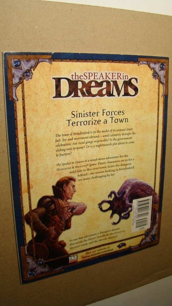 MODULE - SPEAKER IN DREAMS *NICE* COMPLETE ORIGINAL DUNGEONS DRAGONS