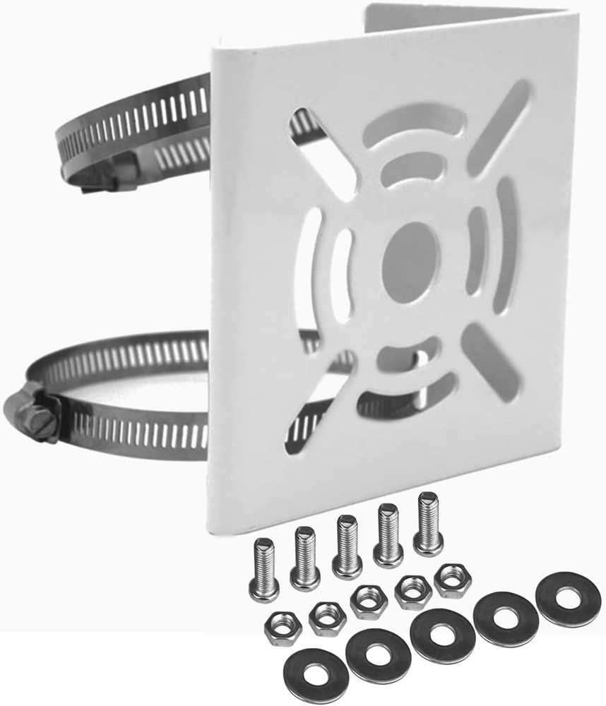 Witi Universal Vertical Pole Mount for Security Camera, Solid Metal Bracket with