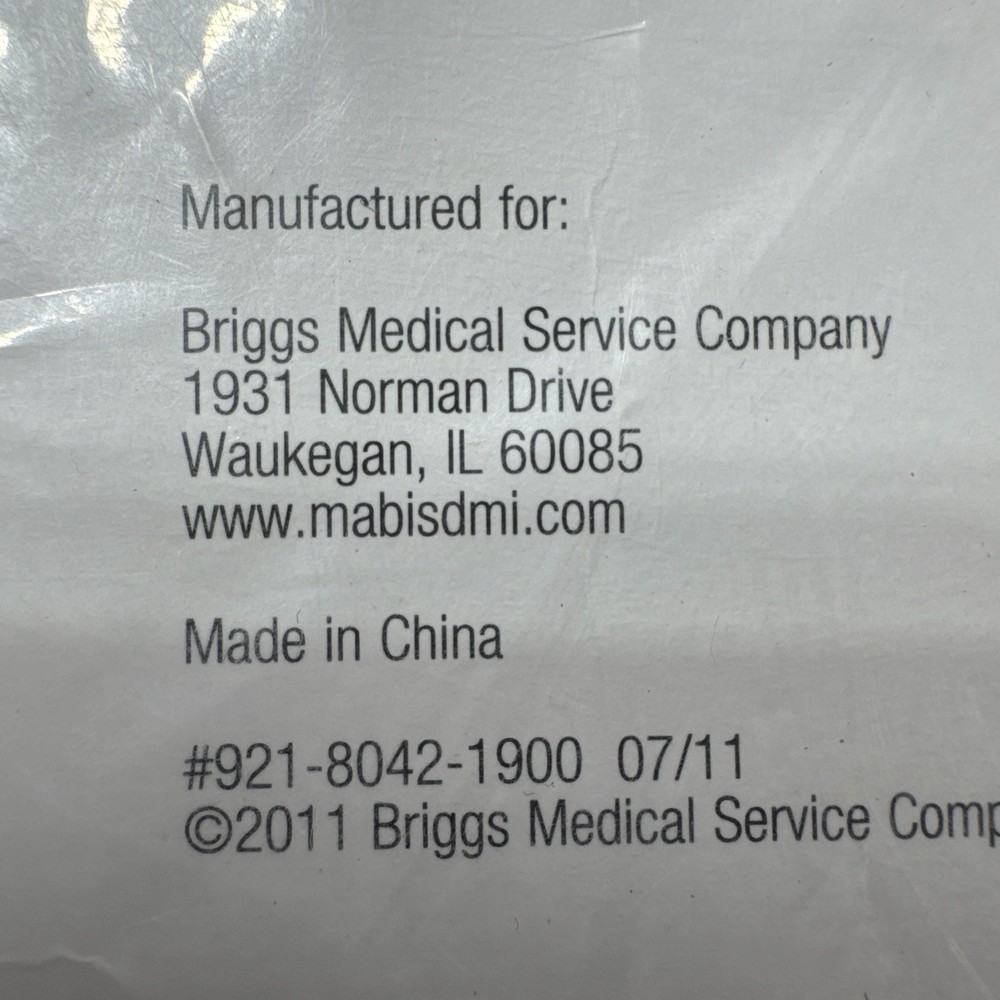 NOS 2011 DMI Polyester Pillow Protector Machine Washable Standard 21 X 27 White