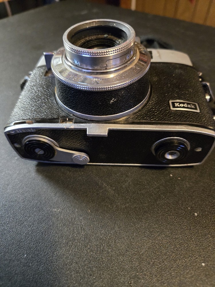 Vintage Kodak Automatic 35 Camera with Strap And Leather Case