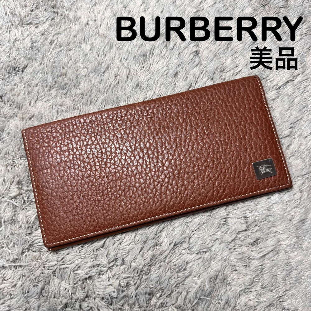 BURBERRY Long Wallet Leather Brown Inside Nova Check
