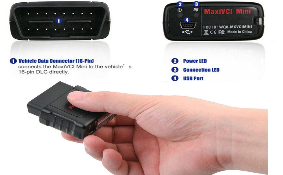 Autel MaxiVCIMini Bluetooth VCI Mini VCI Diagnostic Interface Wireless Connector