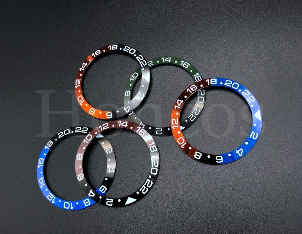 38 mm Ceramic Bezel Insert Ring Fits for Rolex 40mm GMT Master II SUB Watch Mod