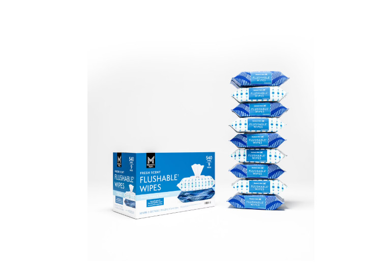Member's Mark Flushable Wipes, Fresh Scent, 540 ct.