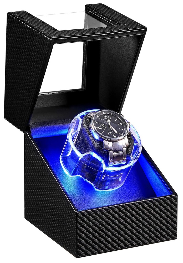 ANWBROAD Watch Winder for Automatic Single watches(Type-C Powered), Black