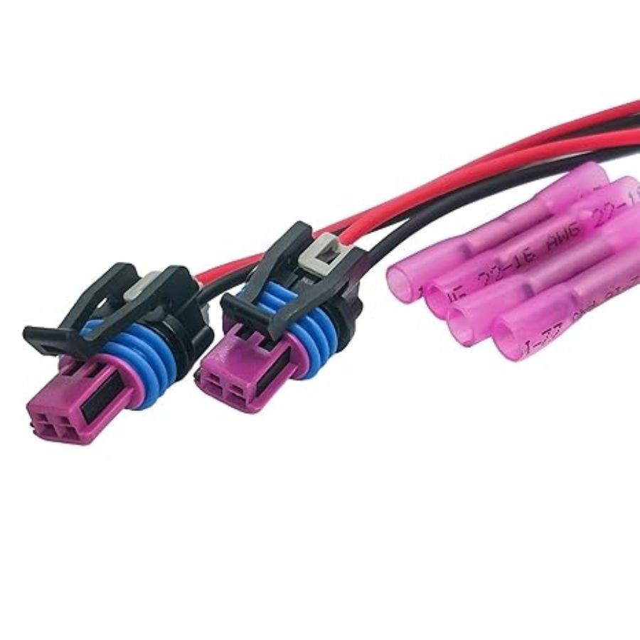 2Pcs 2Pin Coolant Water Temperature Sensor Connector