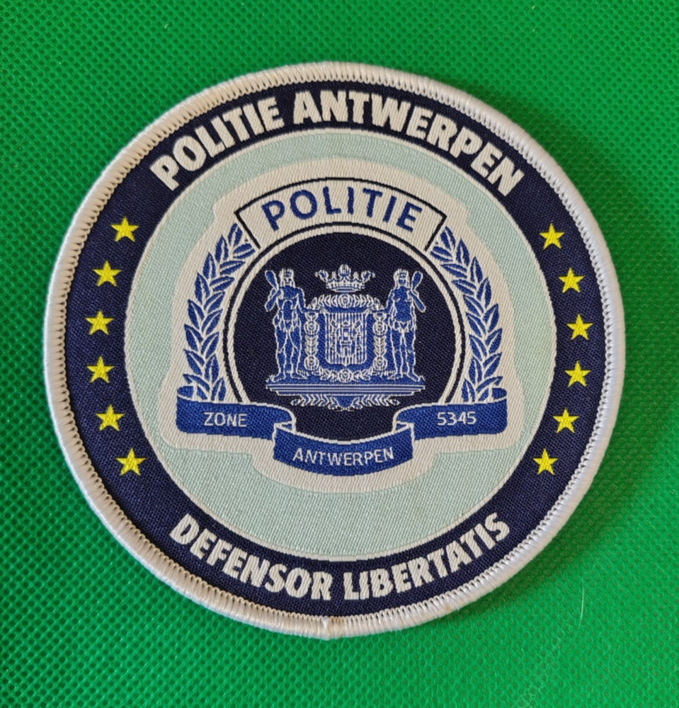 BELGIUM POLICE PATCH POLITIE ANTWERPEN DEFENSOR LIBERTATIS