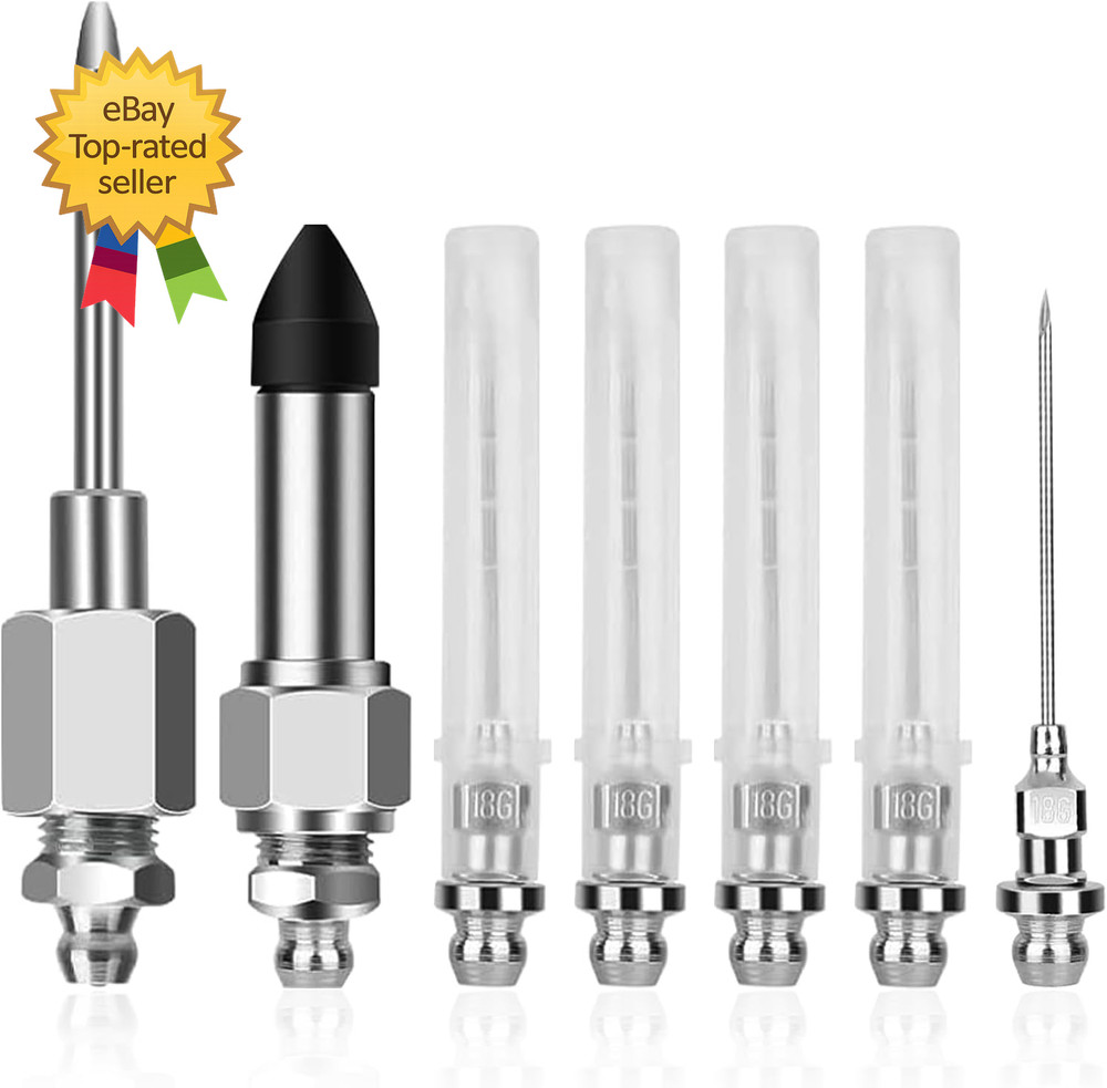 Grease Needle Tip Kit  Grease  Needle Tip Mouth  Rubber Adapter  Grease Needle