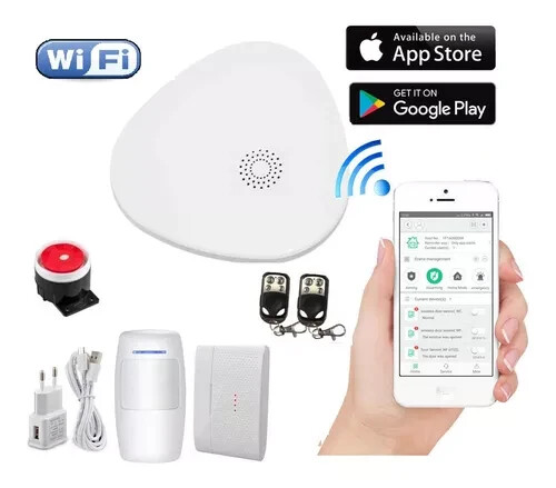 WiFi Home Security Alarm System, APP Control, Message Push, SMS, Voice Phone Cal