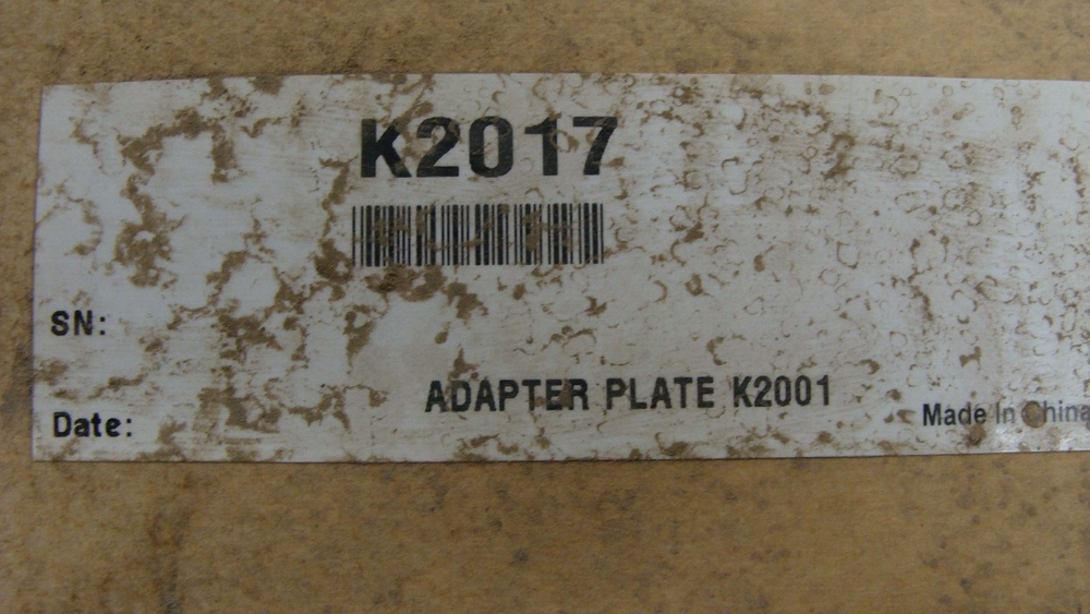 Radionics K2017 Adaptor Plate for K2001 Reader NEW