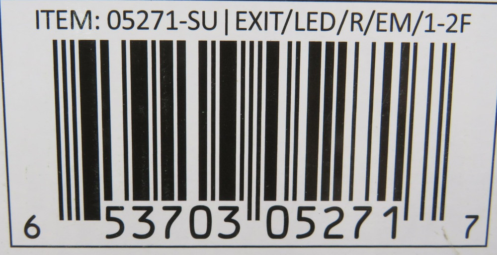 Sunlite 05271-SU Compact LED Exit Sign White NEW