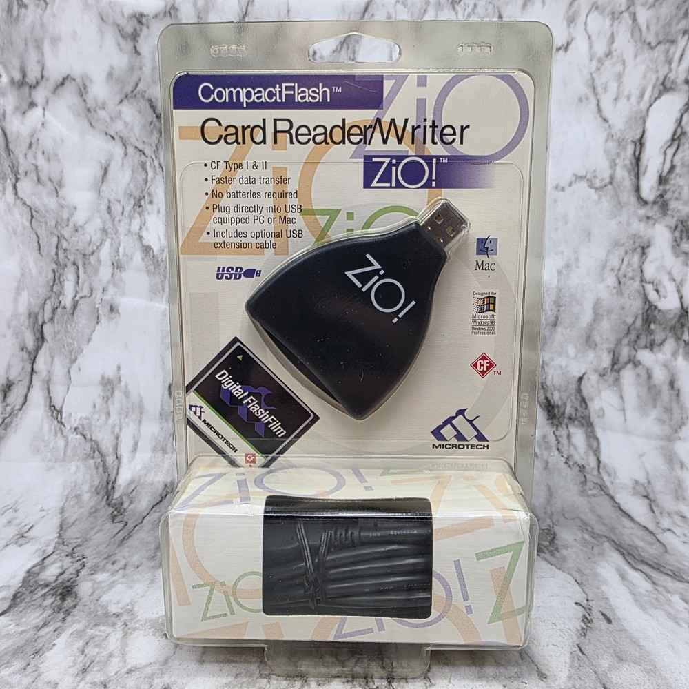 ZIO MicroTech Compact Flash USB Card Reader/Writer for CF 1 & II