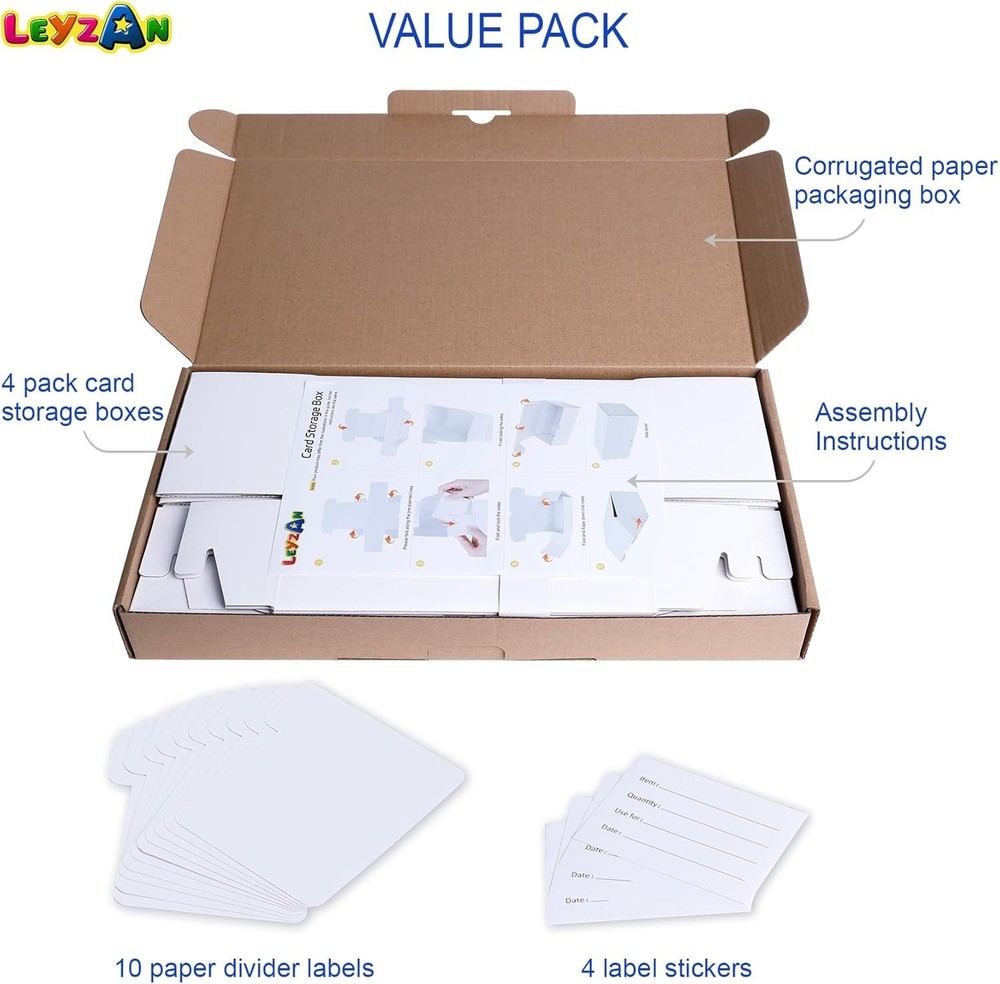 Sturdy Horizontal Trading Card Storage Boxes – Preserve & Organize Your Cards