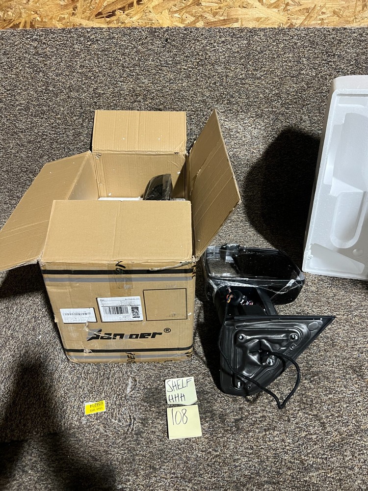 Towing Mirror Painted Black Switchback Dynamic Turn Light FOR 07-13 Silverado