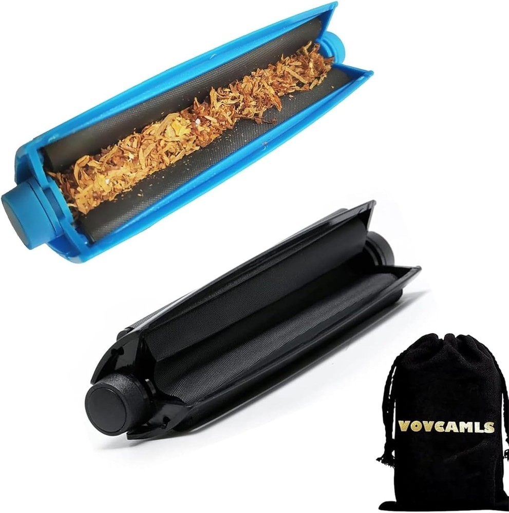 2PCS VOVCMLS Cigarette Roller Machine, 78mm + 110mm Cigarette Cone Machine