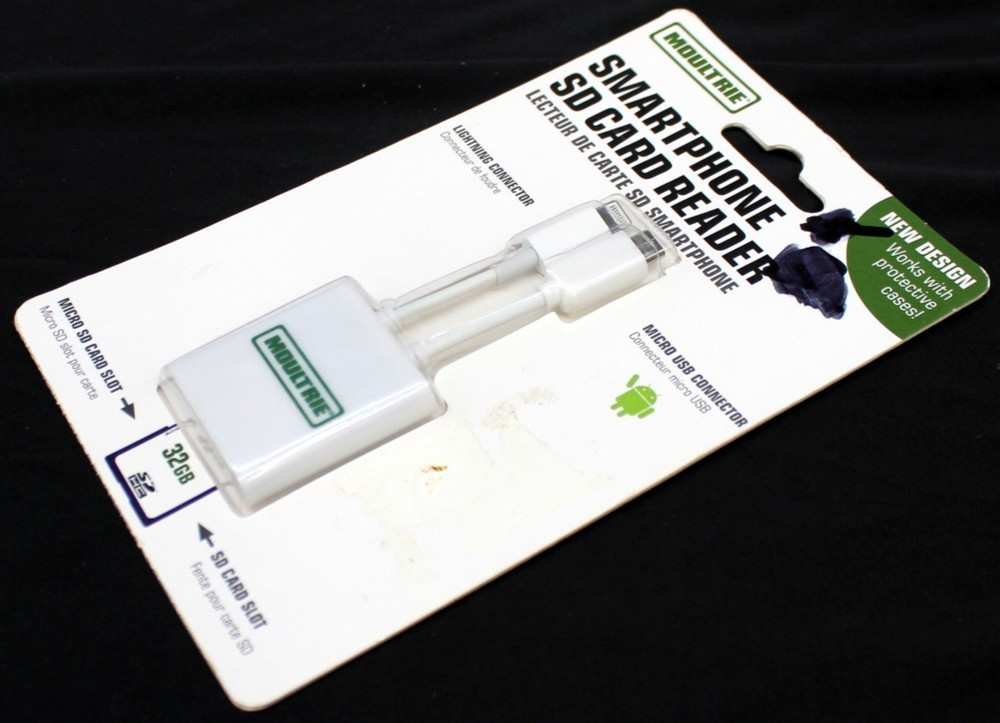 Smartphone SD Card Reader Moultrie Lightning Connector Micro USB Connector