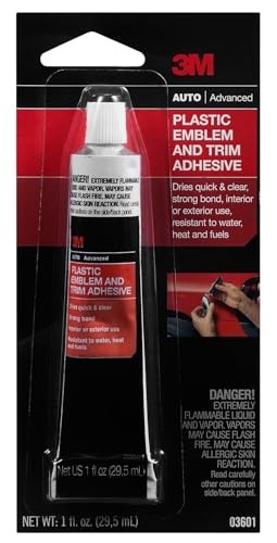 Clear Plastic Trim Adhesive Glue