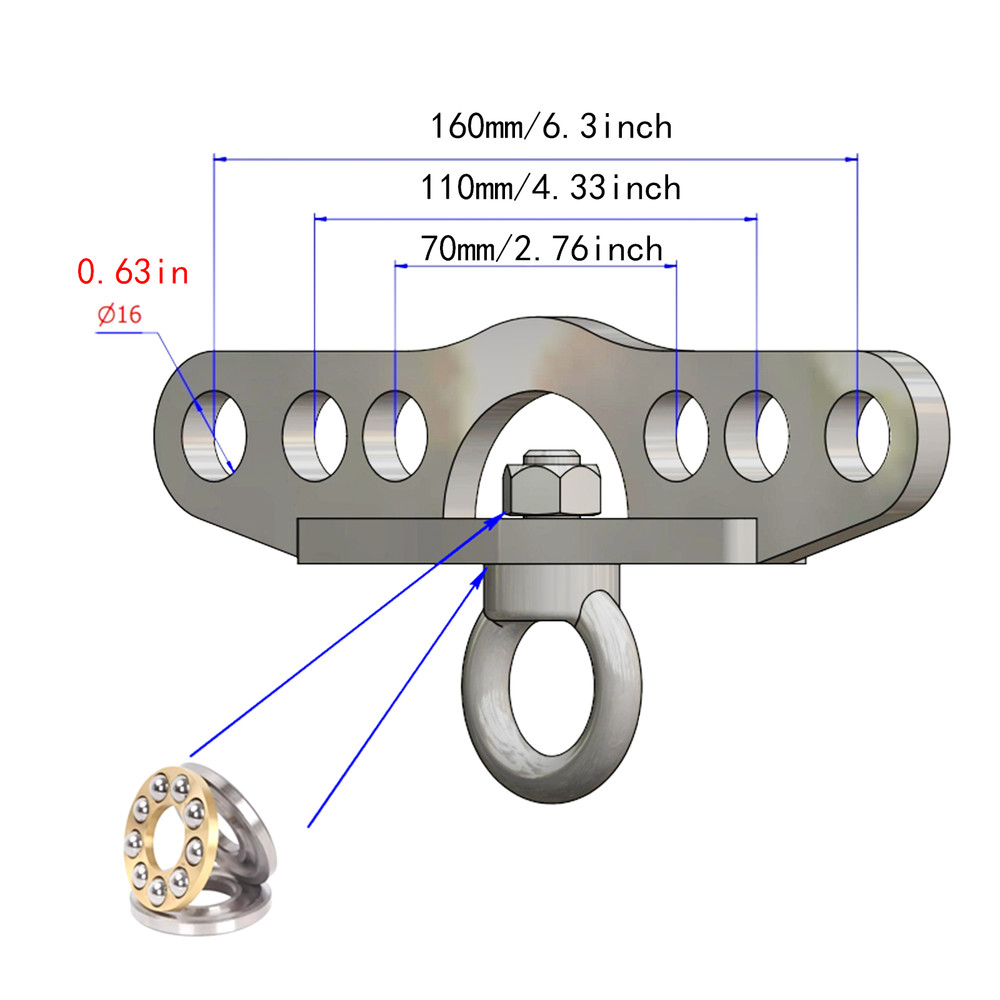 Double to Single Adapter Plate Pulldown Machine Connector for Cable Machine