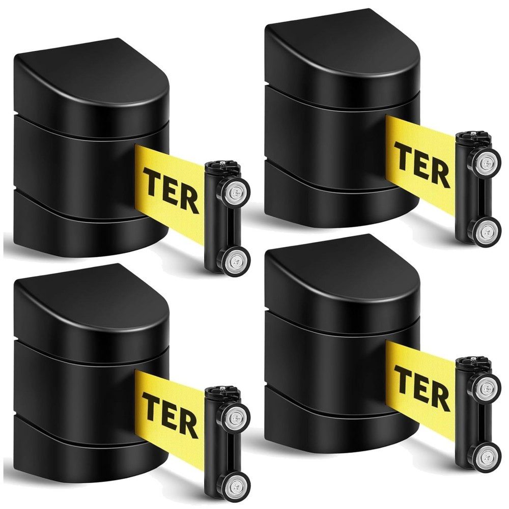 Magnetic Wall Mount Barrier Set, Caution Do Not Enter, 4 Pcs