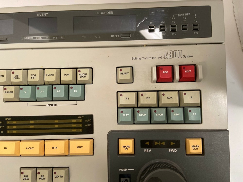2PANASONIC AG-A800 EDITING CONTROLLER SYSTEM