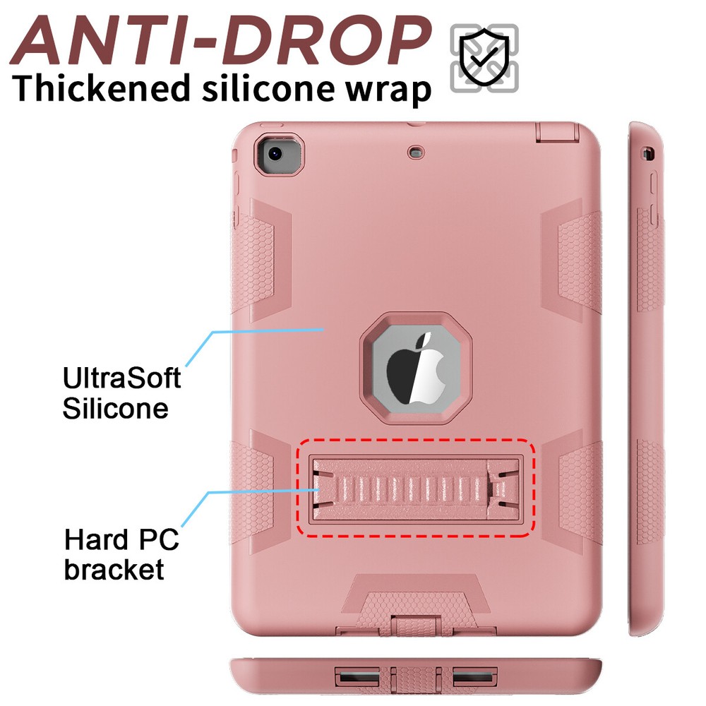 For iPad 5th 6th Generation Case Shockproof Heavy Duty Cover + Screen Protector