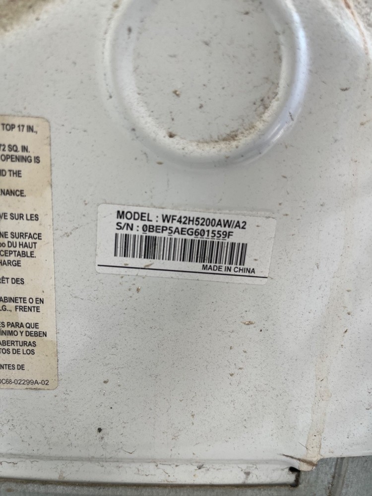Used Samsung washer ONLY