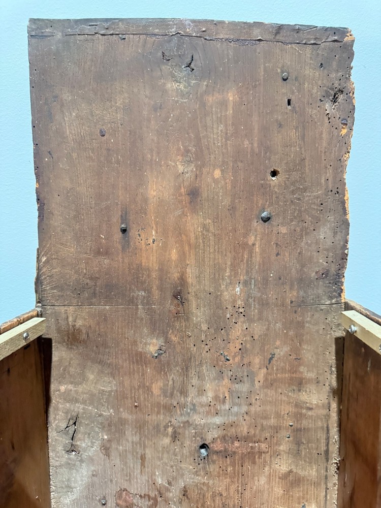 18TH CENTURY SINGLE HAND 30-HOUR PINE TALL CASE CLOCK