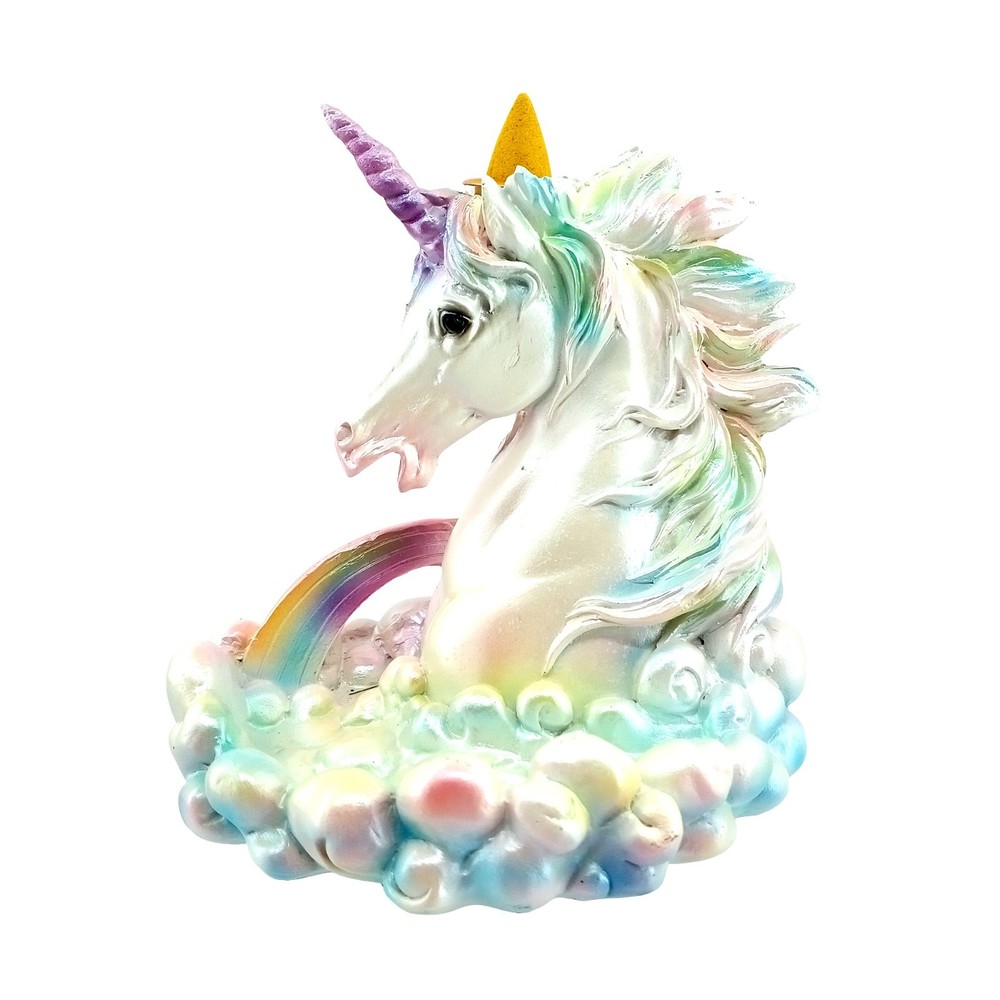Cloud Breathing Unicorn Backflow Burner – 5.5 x 5.75 Inch Waterfall Décor