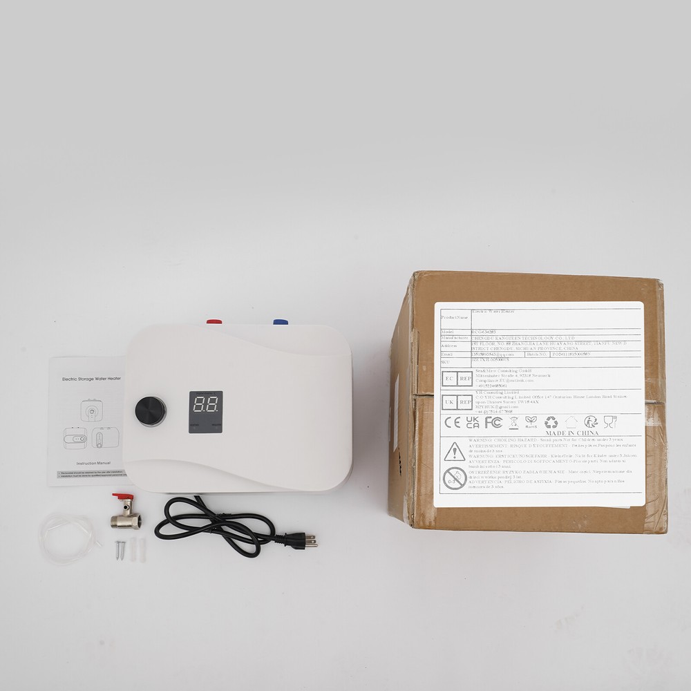 Vertical Electric Water Heater Storage Electric Water Heater 1500W 1.59 Gallon