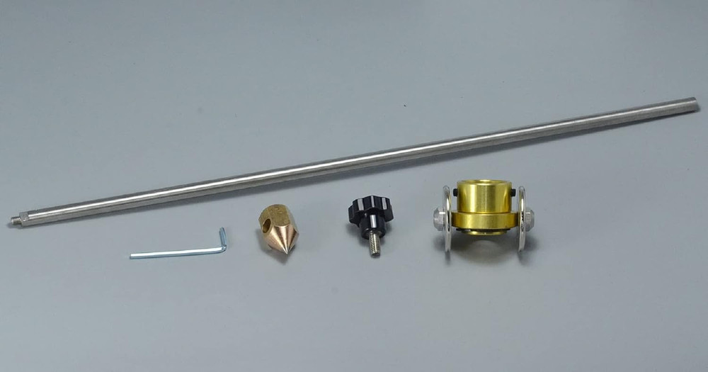 Gold Silver Plasma Cutting Torch Attachments Circle Roller Guide Wheel Compass
